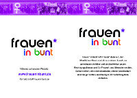 Frauen in bunt Flyer